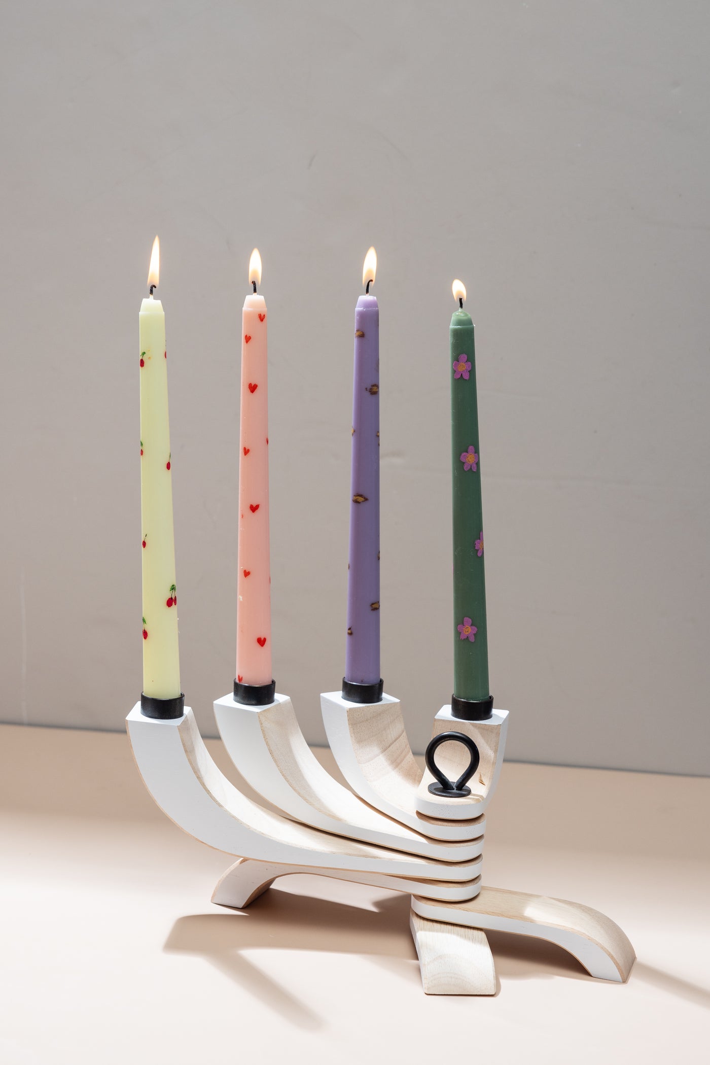 SET OF FOUR TAPER CANDLES