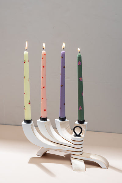 SET OF FOUR TAPER CANDLES